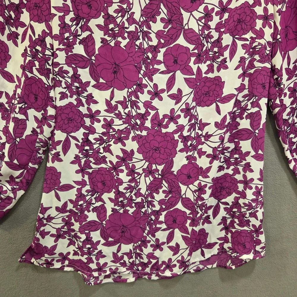 Banana Republic Floral Blouse Top Women Small Office Cottage‎ Boho Romantic